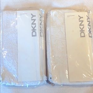 NIB DKNY Pure BEACH White Standard Pillow Shams